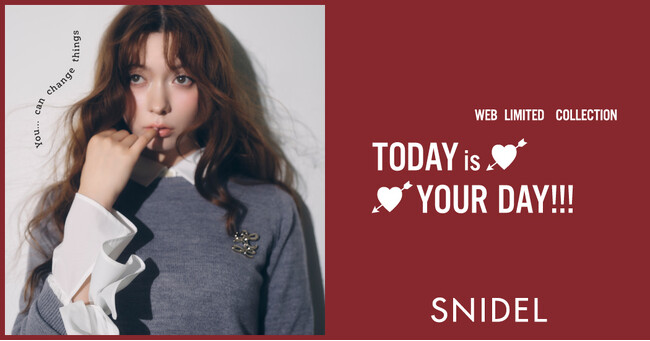 ＜SNIDEL（スナイデル）＞モデル・八木アリサが着こなすWEB LIMITED「TODAY is YOUR DAY!!!」が8月1日(金)発売開始