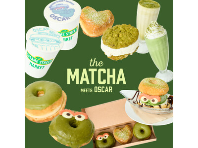 【セサミストリートマーケット】「the MATCHA meets OSCAR」オスカーのグリーンカラーを...