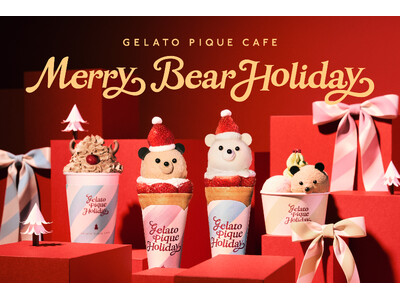 【gelato pique cafe】いちごの帽子をかぶったベアサンタがクレープに！濃厚チーズやオリジナルキャラメルなど冬の味わいを詰め込んだピケカフェホリデー限定メニュー