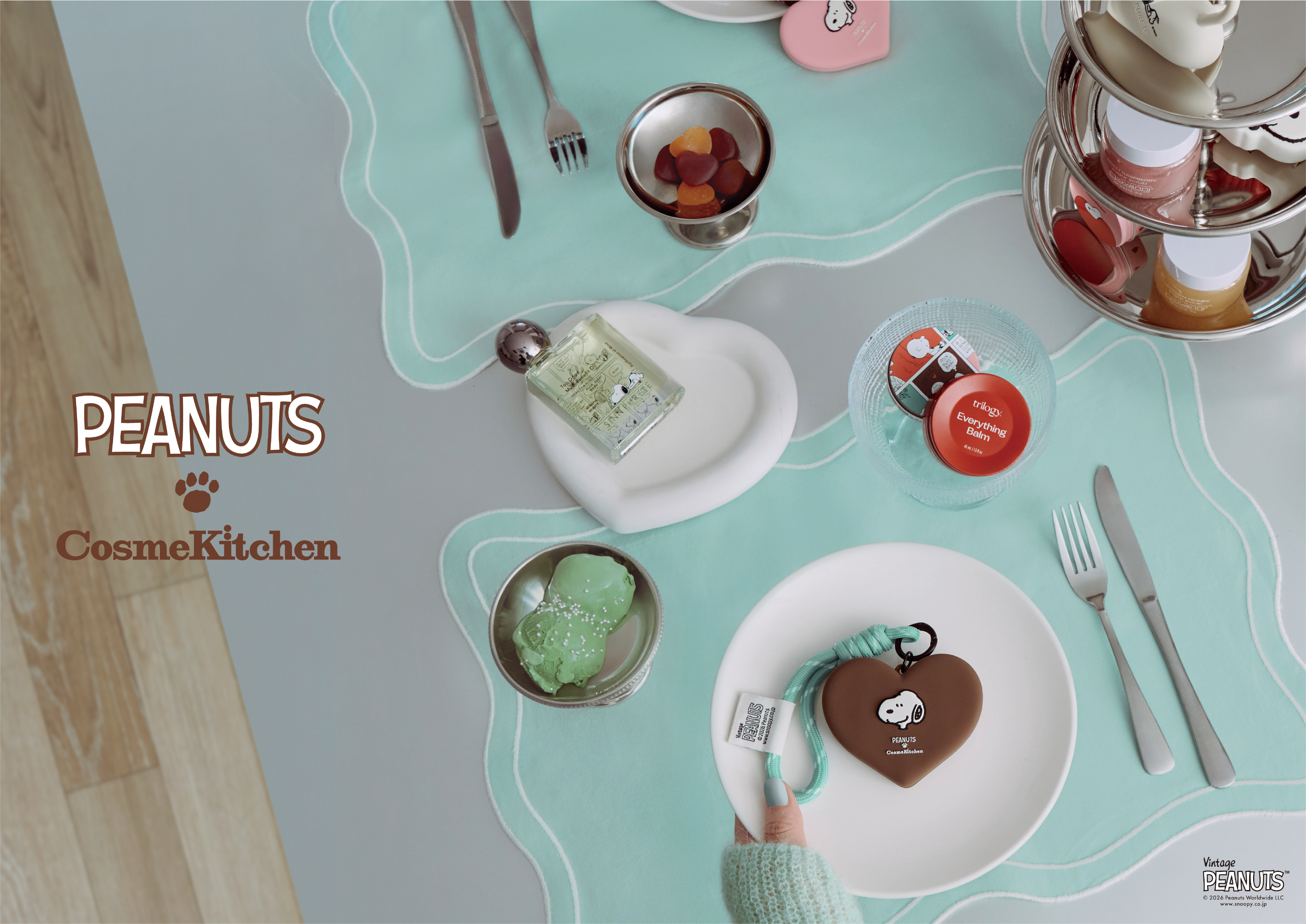 【Cosme Kitchen】愛らしいスヌーピーとコスメキッチンのオーガニックな心地よさが一つに！PEANUTSコラボアイテムが数量限定で2026年1月16日(金)より発売！