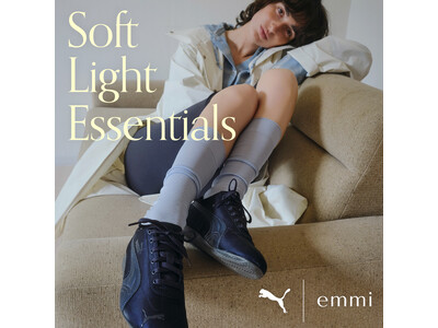 【emmi】ネイビーを基調に、春らしいサテン素材のSPEEDCAT2型を別注＜2月15日(日)よりルミネ新宿1店先行発売＞