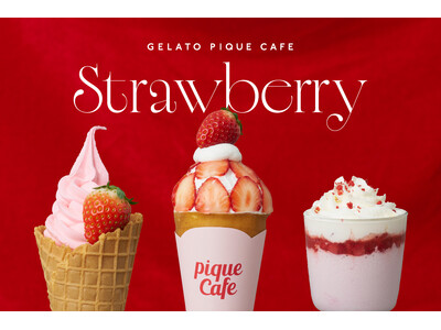 【gelato pique cafe】春のときめきとたっぷりのいちごを詰め込んだ” Strawberry”フェアを開催！ズコットクレープやスムージー、ソフトクリームで楽しむ甘酸っぱいご褒美スイーツ