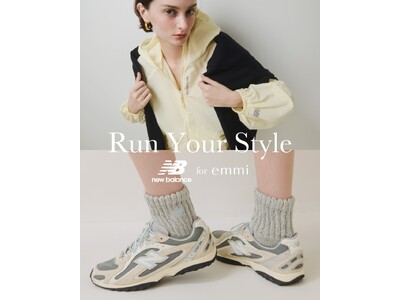 �yNew Balance for emmi�zRUN���R���Z�v�g�Ƃ����J�v�Z���R���N�V�����𔭔��I��3��5��(��)12:00�I�����C����s�\��J�n��