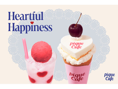 【gelato pique cafe】ハートづくしの “Heartful Happiness” フェアを開催！ハートのレアチーズを乗せたクレープや、ハートゼリーをたっぷり入れたソーダフロートが登場