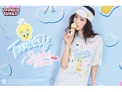 ＜SNIDEL HOME＞コラボレーション第4弾は「ひんやり×遊び心」夏仕様のトゥイーティーが日焼けデザインで新登場！＜5月14日(木)発売＞