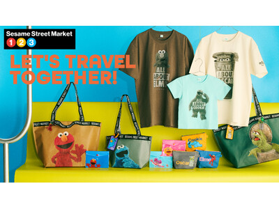 【セサミストリートマーケット】「LET’S TRAVEL TOGETHER」セサミストリートの仲間たちと一緒に旅へ出発！お出かけの思い出をもっと楽しくするトラベルコレクションが登場〈4月16日(木)〉