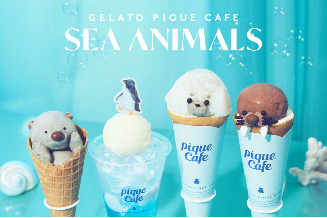 【gelato pique cafe(ジェラート ピケ カフェ)】昨年大好評の“あざらしクレープ”が再登場！海の生き物たちをイメージした “SEA ANIMALS” フェアを開催〈5月29日(金)〉