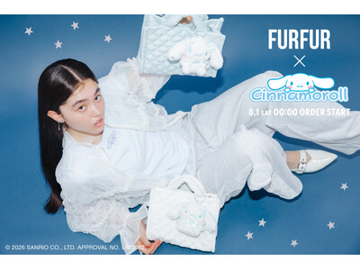 【FURFUR(ファーファー)】大人気サンリオキャラクター「シナモロール」との初コラボレーションアイテム全3型が登場！＜8月1日(土)0時発売＞