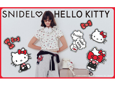 【SNIDEL(ハート)HELLO KITTY】sanrio house（サンリオハウス）でしか手に入らない！スナイデルの「ハローキティ」コラボレーションアイテム全６型発売！