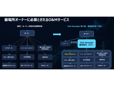グリッドシナップス、日本の蓄電池オーナー向け「owner-side O&M / AM