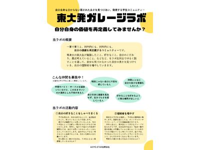 東大生の価値を再定義する。東大発ガレージラボが、等身大の学生の声を社会へ届けるポッドキャスト＆WEB発信プロジェクトを本格始動！