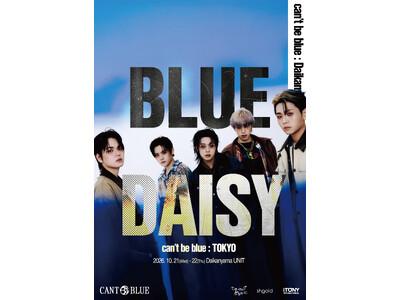 韓国発・新鋭5人組バンド「can't be blue」、初の来日単独公演『BLUE DAISY in Japan』を代官山UNITにて2日間開催決定！