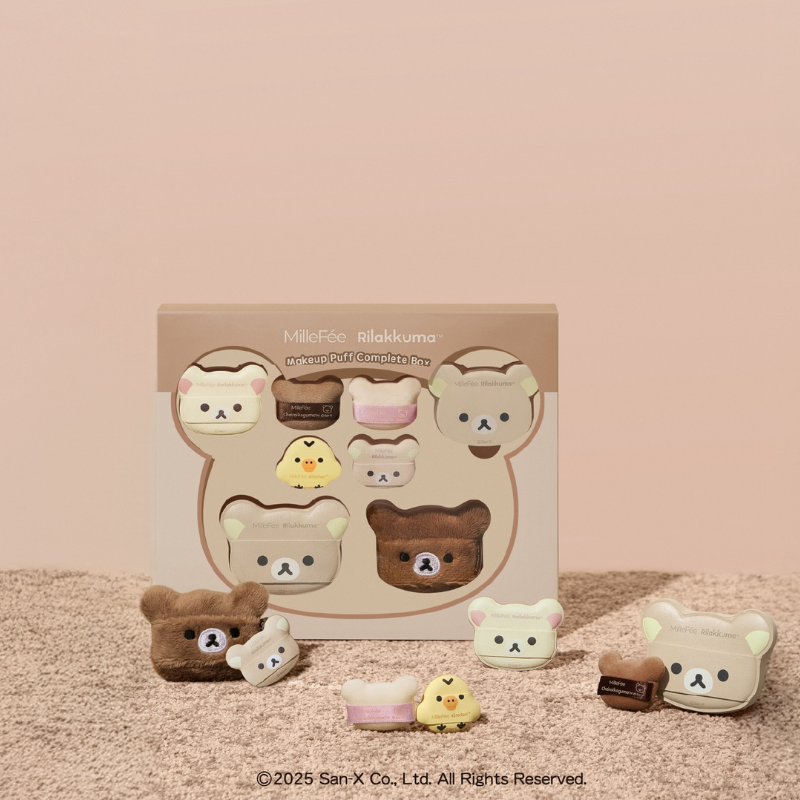 コスメブランド「ミルフィー」と「リラックマ」が初コラボ！リラックマたちの顔がそのままパフになった限定デザインが数量限定発売