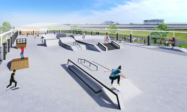 宇都宮市の大型アーバンスポーツ施設「アークタウン宇都宮」に『ムラサキパ…