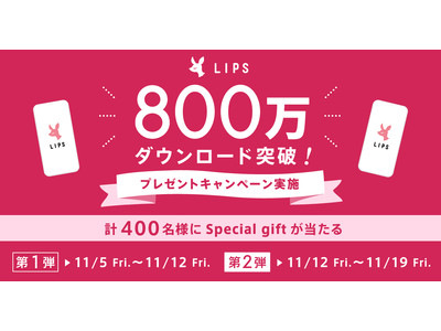 国内最大級の美容プラットフォーム「LIPS」が800万ダウンロード＆累計投稿数250万件を突破！