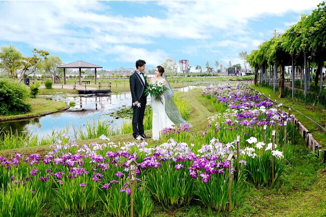 地元婚で地域を盛り上げる結婚式場「佐原商家町ホテルNIPPONIA」が、水郷佐原あやめパークと連携し新たなウエディングプランを発表!