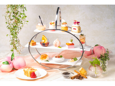 【夏のヌン活に】桃が主役！２種類のご褒美アフタヌーンティー新登場