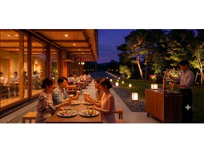 【京都御苑】7月18日より初の夜間レストラン営業始動！「京都御苑 中立売御門 檜垣」で期間限定「ビアテラス」スタート