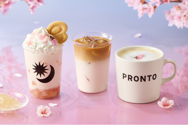 【春季限定】2月17日(火)より「アイス桜わらび餅ラテ」など、3種類の桜ドリンクが新登場！