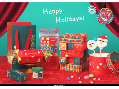 くすっと笑える“まさかの”フォルムは幸運を招く？！“光る”ロリポップやバブレッツなど　全2種　PAPABUBBLEのクリスマスシリーズ第2弾　12月4日より発売