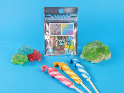 雨の日もカエルグミで思わず笑顔に！　虹を閉じ込めたようなキャンディなど全3種　PAPABUBBLEの梅雨...