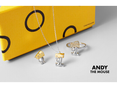 遊び心を、日常のきらめきに「ANDY THE MOUSE」コラボジュエリーがCanal４℃から登場