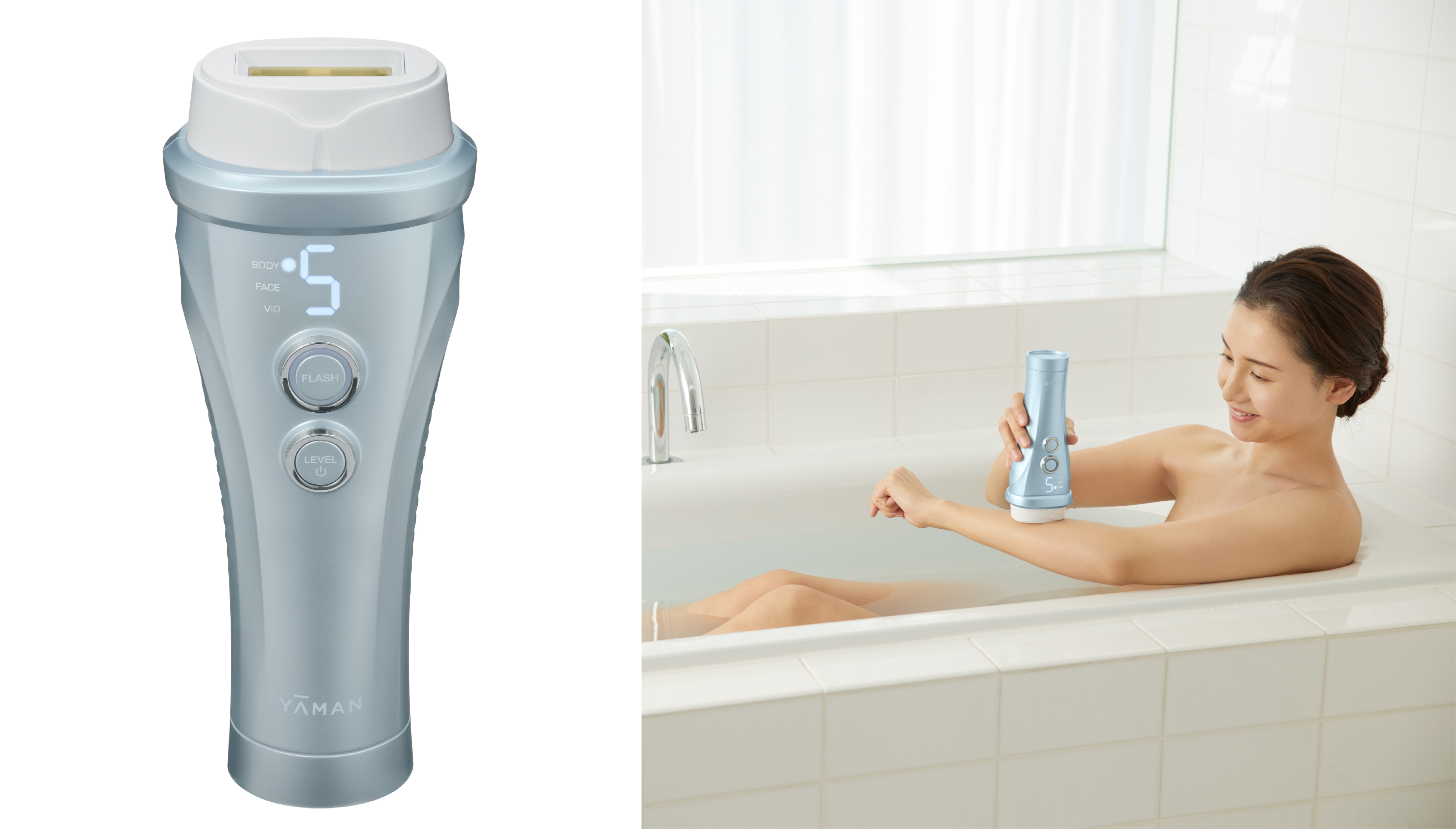 日本初*1の防水VIO対応光美容器がさらにパワーアップ*2して登場　湯船*3でVIOケアができる唯一*4の光美容器『レイボーテヴィーナス プロ』