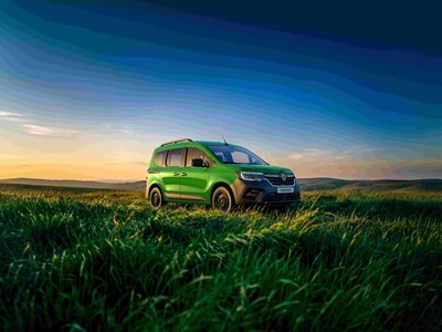 緑あふれる季節のフランスの森をイメージしたボディカラーの限定車　ルノー カングー クルール発表