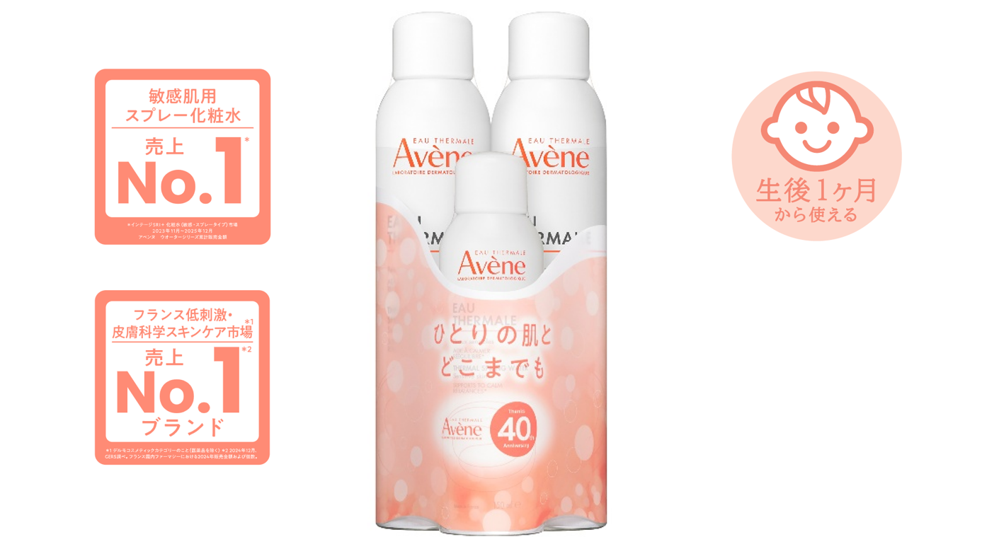 【3.21発売】日本発売40周年記念 アベンヌ ウオーター限定セット登場