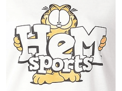 「ガーフィールド」×「HeM sports」の限定コラボレーションアイテムが登場！4月より全国のスポーツオーソリティにて販売開始！