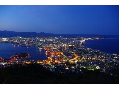 【函館湯の川温泉／望楼NOGUCHI函館】夜景とライトアップした観光スポットを満喫！　夜景観光貸切タクシ...