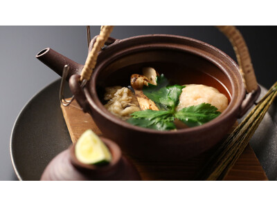 【きたの風茶寮】秋の味覚【松茸の土瓶蒸し】を味わう　客室露天or展望露天風呂で心を解きほぐす