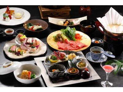 【奥湯河原温泉 海石榴つばき】2023年冬のお献立開始～庭を白く彩る