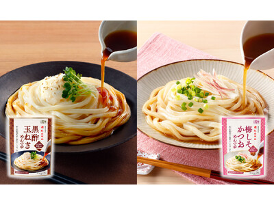 だしの旨みでさっぱり奥深い“鰹節だし×和の伝統食品”　「黒酢玉ねぎめんつゆ」「梅しそかつおめんつゆ」　個食パッケージで1人前から愉しめる 2026年3月1日新発売