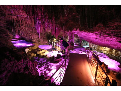 【沖縄・バレンタイン特別企画】国内最大級の鍾乳洞で地底デート！『ピンクワールド in 玉泉洞』