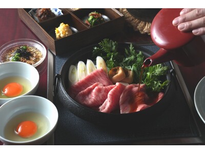 「和牛すき焼 そしじ 上」本郷三丁目店に8月6日（木）新規オープン。待望の個室スタイル、A5ランク黒毛和牛すき焼をコース料理で。