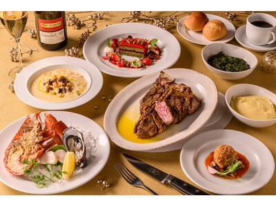 New York Christmasの華やかさを一皿ごとに堪能できる『クリスマス限定コース』をベンジャミン ステーキハウス ＫＩＴＴＥ大阪店が提供