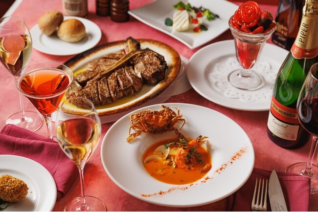 ニューヨークの名門ステーキハウス「ベンジャミンステーキハウス」東京六本木店にて深紅のアメリカンなバレンタインコースを期間限定で提供