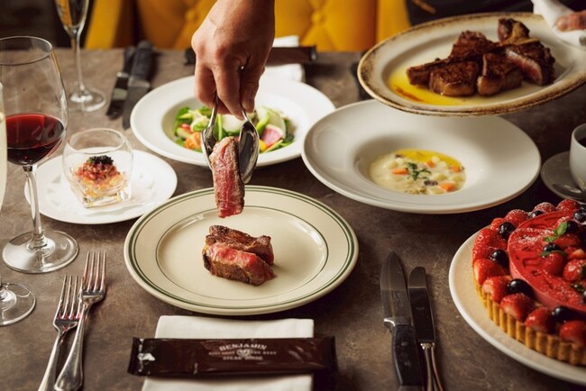 ニューヨークの名門ステーキハウス「ベンジャミンステーキハウス」、東京ガーデンテラス紀尾井町店にて大切な人とのひとときを彩るバレンタインコースを期間限定で提供
