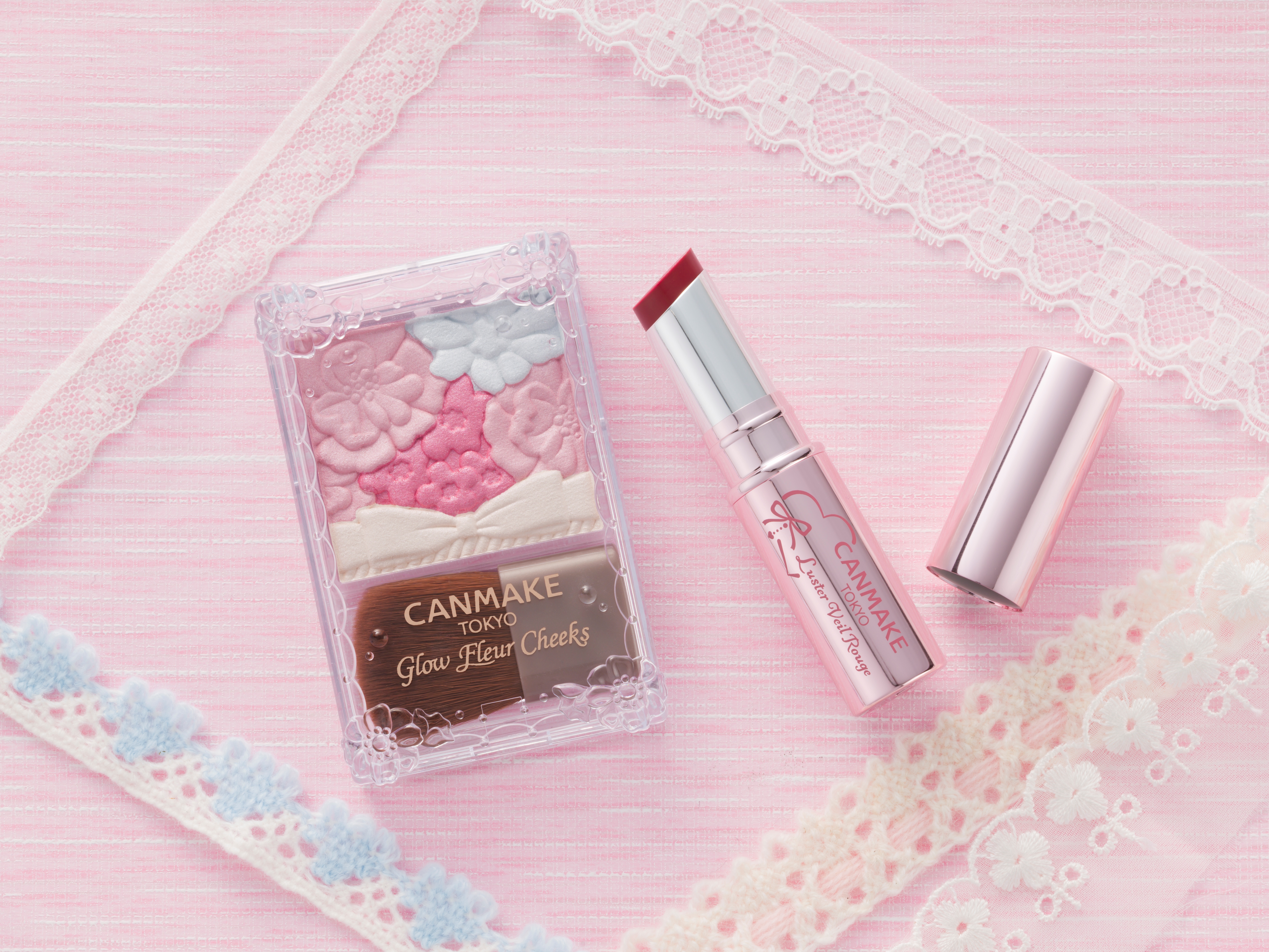 【キャンメイク】この春は、チークもルージュもキュンと甘酸っぱい“さくらんぼカラー”「グロウフルールチークス」＆「ラスターヴェールルージュ」から、チェリーな新色が登場！2026年2月下旬発売