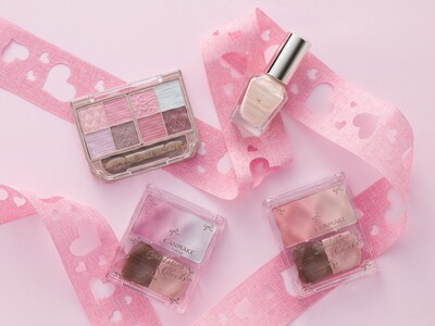 【キャンメイク】血色感チーク＆上品ツヤ感ハイライトが1つに(ハート)ふんわり馴染むグラデーションチークが登場！2026年3月下旬より発売8色パレット「プティパレットアイズ」の儚げ青みピンク系新色も同時発売