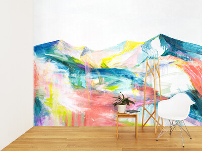 壁紙ブランド「WhO（フー）」の新柄。画家によるコンセプチュアルな色彩美と幽玄な風景。アートの多様性を伝える#ARTGOESONとの企画から
