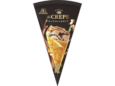 もちもちクレープにキャラメルアイスと香ばしマカダミア　食感と味わいの変化で感動が続く冬のご褒美アイス「ザ...