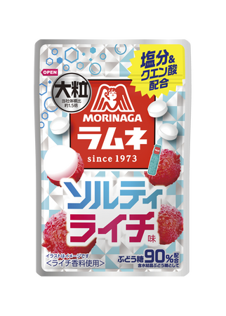 夏場のアクティブシーンにうれしい塩分＆クエン酸配合 「大粒ラムネ＜ソルティライチ＞」6月9日（火）より新発売