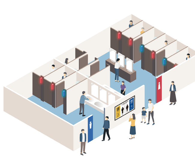 トイレの空き状況をリアルタイムに確認。トイレ満空表示システムInfoLink＜インフォリンク＞の提供を開始