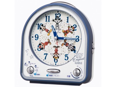 ミッキーマウス スクリーンデビュー90周年 記念の目ざまし時計を発売