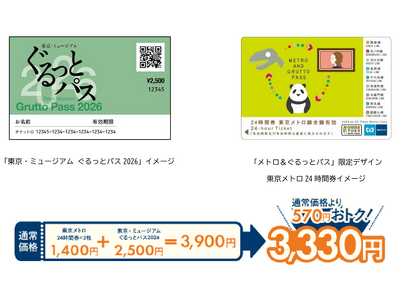 2026年度版「メトロ＆ぐるっとパス」を発売します！