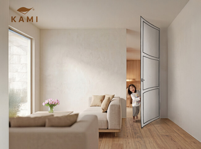 わずか0.１mm厚、室内ドアの常識を覆す極薄ドア『KAMI』が誕生