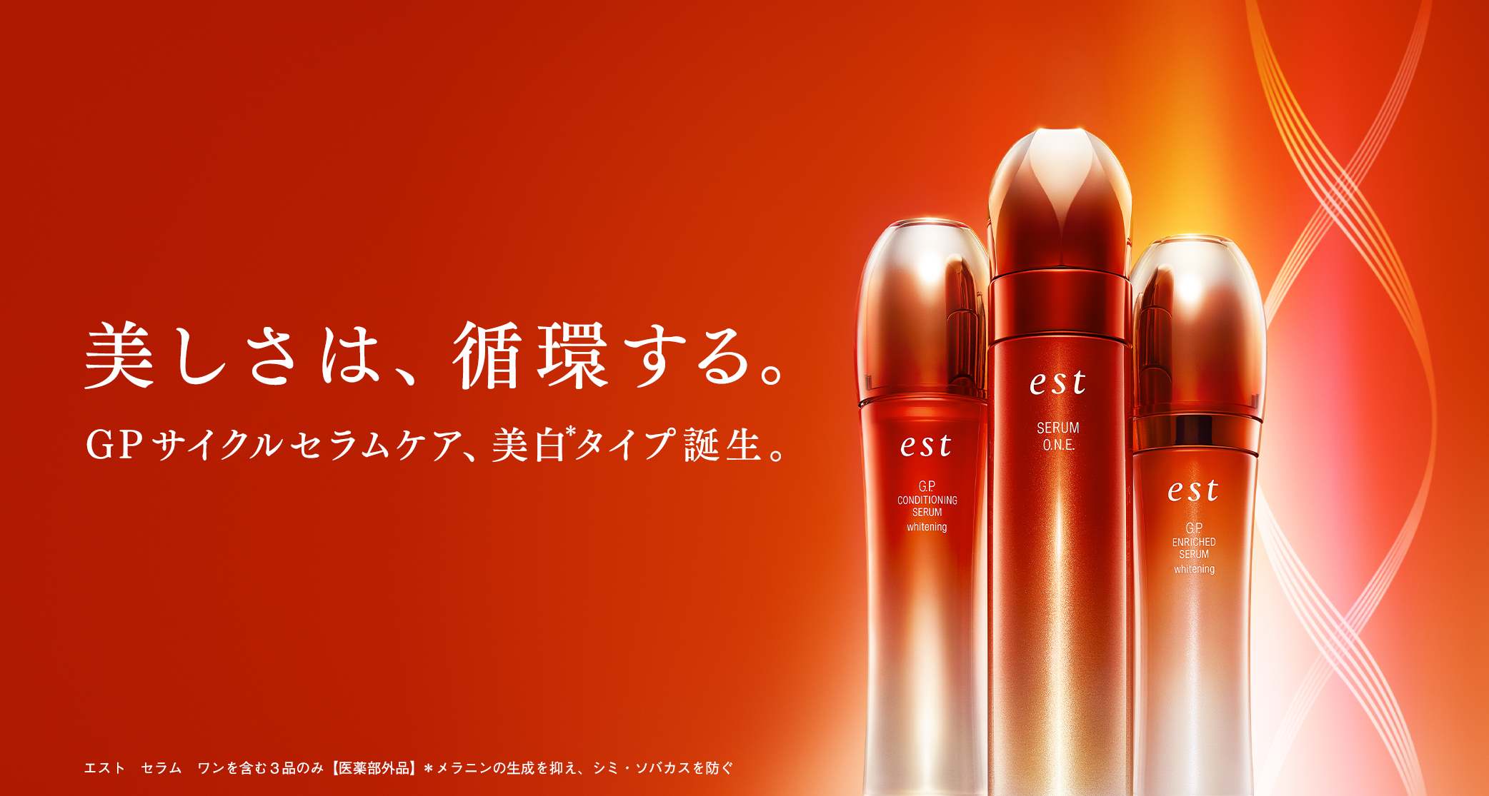 講談社VOCE（ヴォーチェ）「2020ベスト美白&UV BOOK」にて、『エストG.P. エンリッチドセラム ホワイトニング［医薬部外品※］（花王）』 が、「乳液・クリーム部門1位」を受賞