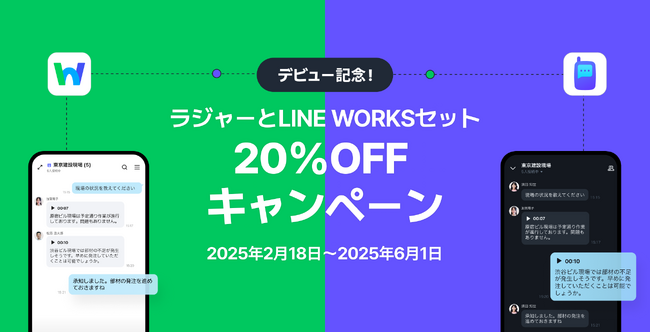 「LINE WORKSラジャー」本日より提供開始！リリース記念キャンペーンのお知らせ